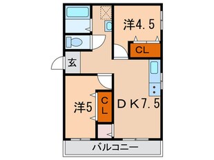 ニュ－舞子マンションの物件間取画像